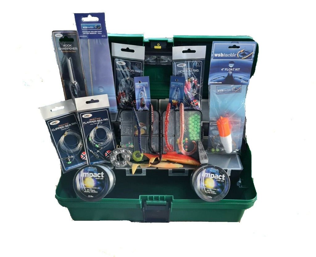 Deluxe Sea Fishing-Torch Box +tons of tackle weights rigs line lures a – JK  Rigs and Bits